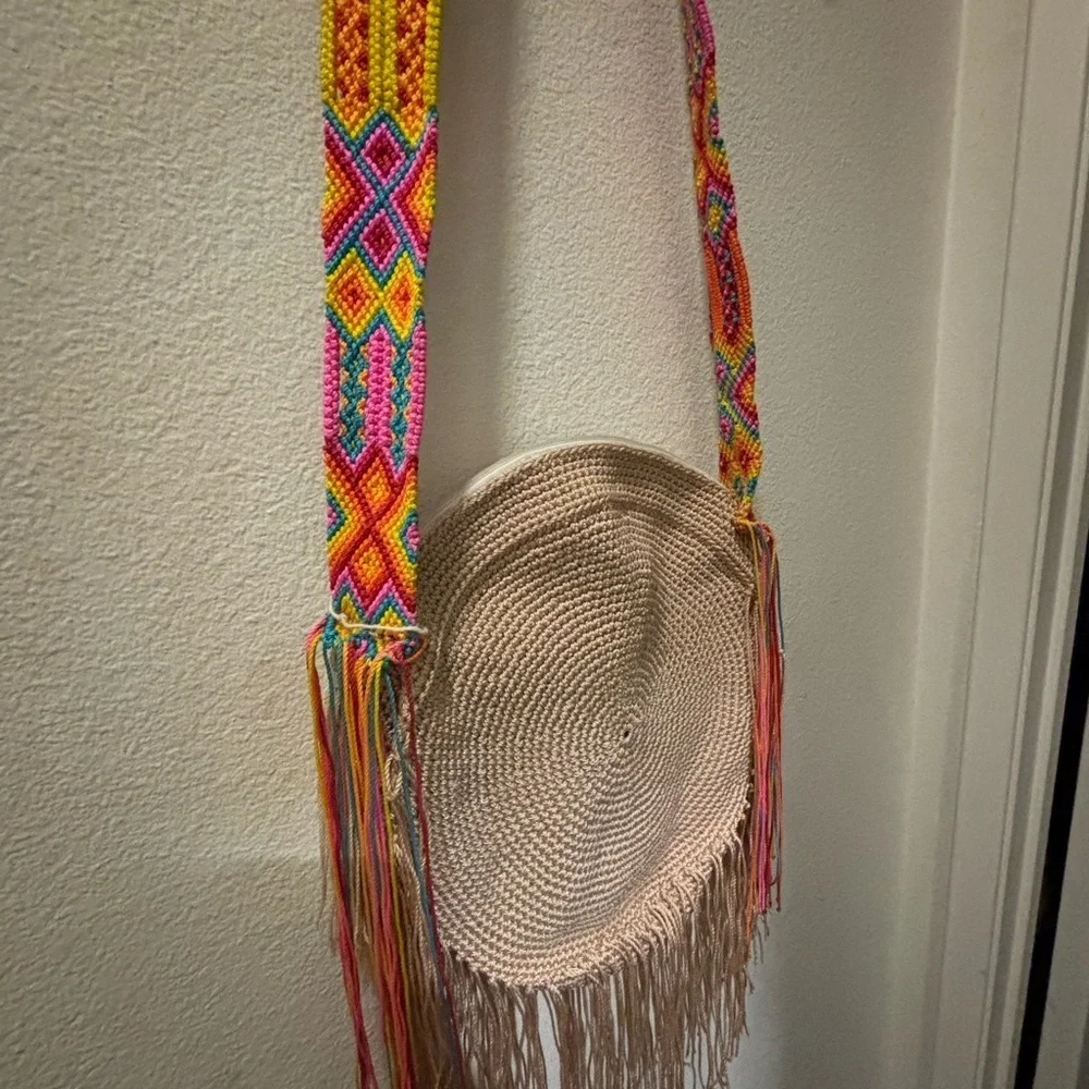 Boho Multi color Cross body Purse